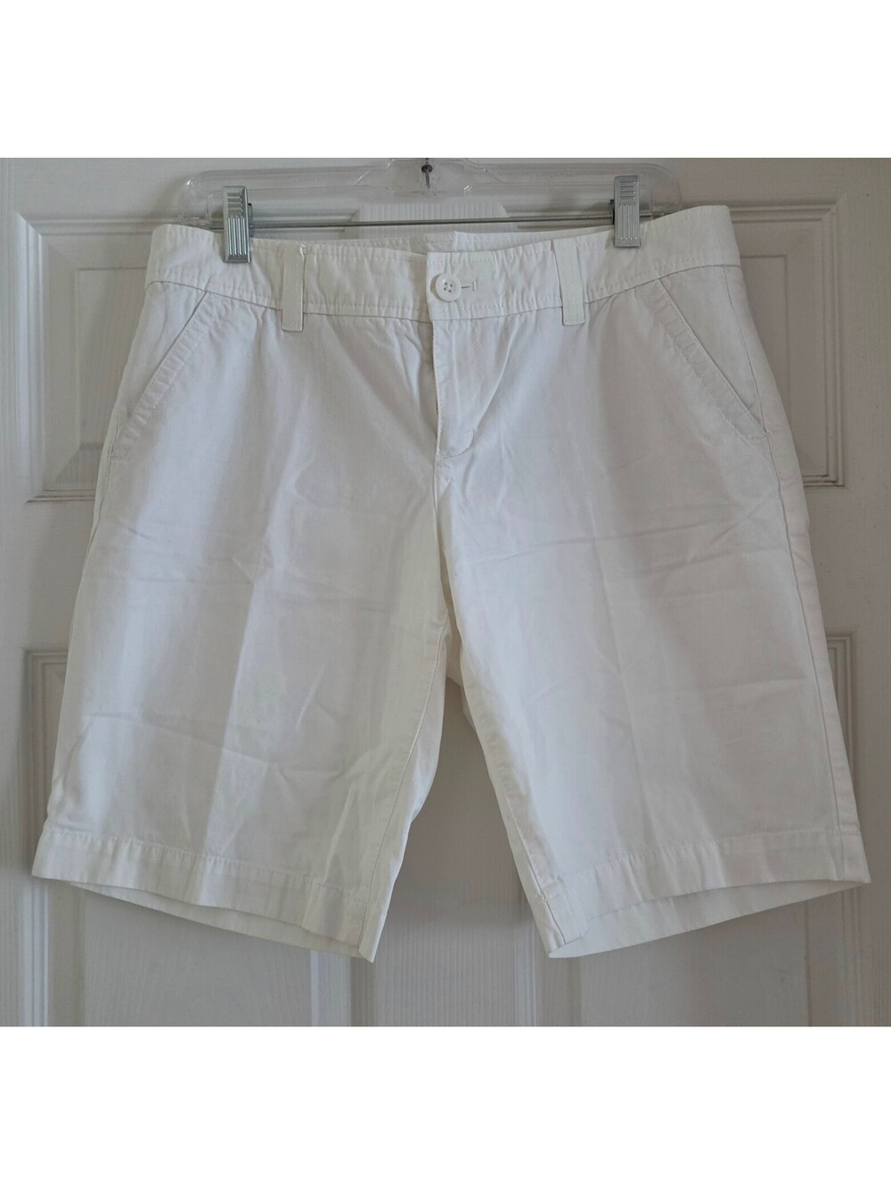 Lilly Pulitzer Palm Beach Fit White Bermuda Shorts Size 8